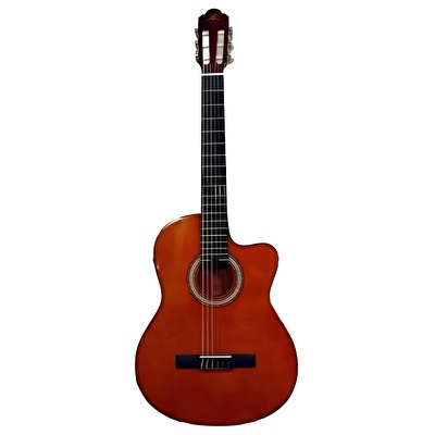 Barcelona LC 3900 CYW Kahverengi Cutaway Klasik Gitar